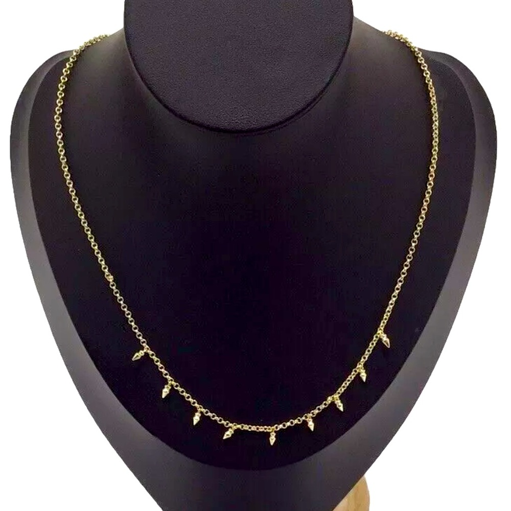 Kendra Scott Addison Adjustable Length Choker Necklace in Gold - Picture 2 of 7